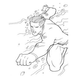 Dibujo para colorear: Aquaman (Superhéroes y Supervillanos) #84999 - Dibujos para Colorear e Imprimir Gratis