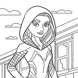Dibujo para colorear: Araña Fantasma (Superhéroes y Supervillanos) #217891 - Dibujos para Colorear e Imprimir Gratis