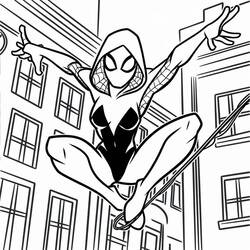 Dibujo para colorear: Araña Fantasma (Superhéroes y Supervillanos) #217892 - Dibujos para Colorear e Imprimir Gratis
