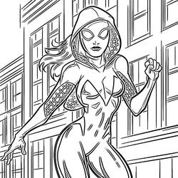 Dibujo para colorear: Araña Fantasma (Superhéroes y Supervillanos) #217894 - Dibujos para Colorear e Imprimir Gratis