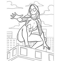 Dibujo para colorear: Araña Fantasma (Superhéroes y Supervillanos) #217895 - Dibujos para Colorear e Imprimir Gratis