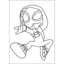 Dibujo para colorear: Araña Fantasma (Superhéroes y Supervillanos) #217897 - Dibujos para Colorear e Imprimir Gratis