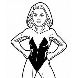 Dibujo para colorear: Araña Fantasma (Superhéroes y Supervillanos) #217898 - Dibujos para Colorear e Imprimir Gratis
