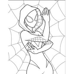 Dibujo para colorear: Araña Fantasma (Superhéroes y Supervillanos) #217905 - Dibujos para Colorear e Imprimir Gratis