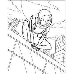 Dibujo para colorear: Araña Fantasma (Superhéroes y Supervillanos) #217907 - Dibujos para Colorear e Imprimir Gratis