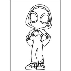 Dibujo para colorear: Araña Fantasma (Superhéroes y Supervillanos) #217908 - Dibujos para Colorear e Imprimir Gratis