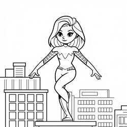 Dibujo para colorear: Araña Fantasma (Superhéroes y Supervillanos) #217909 - Dibujos para Colorear e Imprimir Gratis