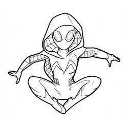 Dibujo para colorear: Araña Fantasma (Superhéroes y Supervillanos) #217913 - Dibujos para Colorear e Imprimir Gratis