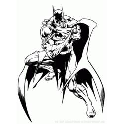 Dibujo Batman (Superhéroes y Supervillanos) #77084 para imprimir y colorear
