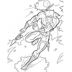 Dibujo para colorear: Black Panther (Superhéroes y Supervillanos) #176301 - Dibujos para Colorear e Imprimir Gratis