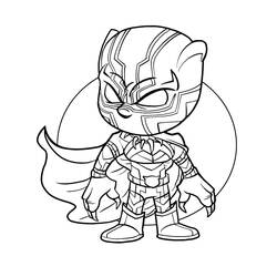 Dibujos para colorear: Black Panther - Dibujos para Colorear e Imprimir Gratis