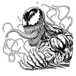 Dibujo para colorear: Carnage (Superhéroes y Supervillanos) #209388 - Dibujos para Colorear e Imprimir Gratis