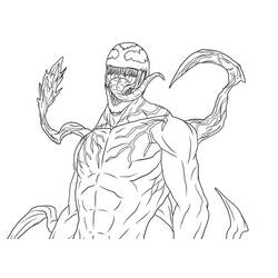 Dibujo para colorear: Carnage (Superhéroes y Supervillanos) #209389 - Dibujos para Colorear e Imprimir Gratis