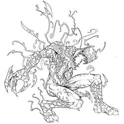 Dibujo para colorear: Carnage (Superhéroes y Supervillanos) #209390 - Dibujos para Colorear e Imprimir Gratis