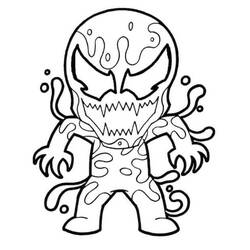Dibujo para colorear: Carnage (Superhéroes y Supervillanos) #209393 - Dibujos para Colorear e Imprimir Gratis