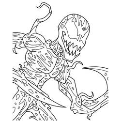 Dibujo para colorear: Carnage (Superhéroes y Supervillanos) #209397 - Dibujos para Colorear e Imprimir Gratis