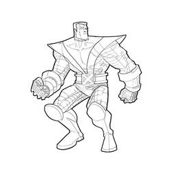 Dibujo para colorear: Colossus (Superhéroes y Supervillanos) #82906 - Dibujos para Colorear e Imprimir Gratis