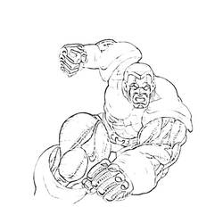 Dibujo para colorear: Colossus (Superhéroes y Supervillanos) #82908 - Dibujos para Colorear e Imprimir Gratis
