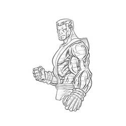 Dibujo para colorear: Colossus (Superhéroes y Supervillanos) #82916 - Dibujos para Colorear e Imprimir Gratis