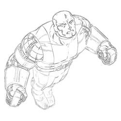 Dibujo para colorear: Colossus (Superhéroes y Supervillanos) #82941 - Dibujos para Colorear e Imprimir Gratis