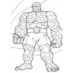 Dibujos para colorear: Cuatro Fantásticos - Dibujos para Colorear e Imprimir Gratis