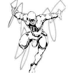 Dibujo para colorear: Daredevil (Superhéroes y Supervillanos) #78209 - Dibujos para Colorear e Imprimir Gratis