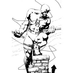 Dibujo para colorear: Daredevil (Superhéroes y Supervillanos) #78211 - Dibujos para Colorear e Imprimir Gratis