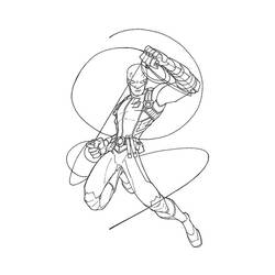 Dibujo para colorear: Daredevil (Superhéroes y Supervillanos) #78237 - Dibujos para Colorear e Imprimir Gratis