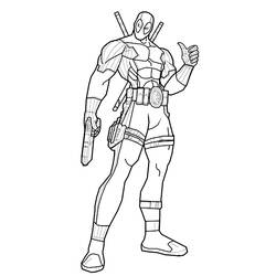 Dibujos para colorear: Deadpool - Dibujos para Colorear e Imprimir Gratis