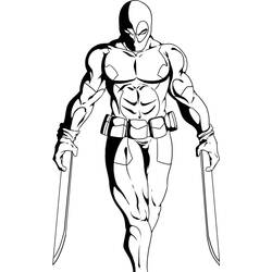 Dibujo para colorear: Deadpool (Superhéroes y Supervillanos) #82843 - Dibujos para Colorear e Imprimir Gratis