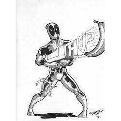 Dibujo para colorear: Deadpool (Superhéroes y Supervillanos) #82856 - Dibujos para Colorear e Imprimir Gratis