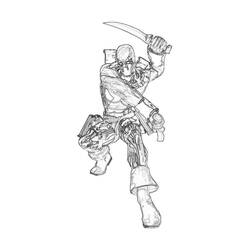 Dibujo para colorear: Deadpool (Superhéroes y Supervillanos) #82885 - Dibujos para Colorear e Imprimir Gratis