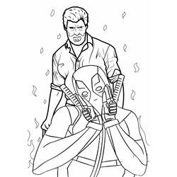 Dibujo para colorear: Deadpool y Wolverine (Superhéroes y Supervillanos) #219334 - Dibujos para Colorear e Imprimir Gratis