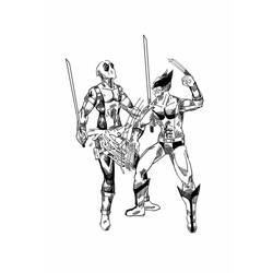 Dibujos para colorear: Deadpool y Wolverine - Dibujos para Colorear e Imprimir Gratis