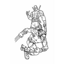 Dibujo para colorear: Deadpool y Wolverine (Superhéroes y Supervillanos) #219337 - Dibujos para Colorear e Imprimir Gratis