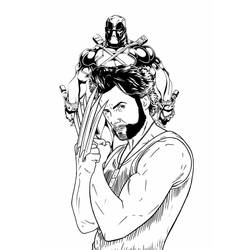Dibujo para colorear: Deadpool y Wolverine (Superhéroes y Supervillanos) #219338 - Dibujos para Colorear e Imprimir Gratis