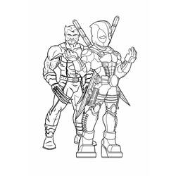 Dibujo para colorear: Deadpool y Wolverine (Superhéroes y Supervillanos) #219343 - Dibujos para Colorear e Imprimir Gratis