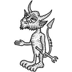 Dibujos para colorear: Diablo - Dibujos para Colorear e Imprimir Gratis