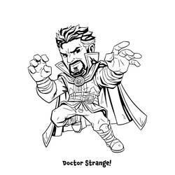 Dibujos para colorear: Doctor Strange - Dibujos para Colorear e Imprimir Gratis