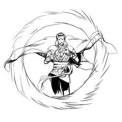 Dibujo para colorear: Doctor Strange (Superhéroes y Supervillanos) #211425 - Dibujos para Colorear e Imprimir Gratis