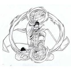 Dibujo para colorear: Doctor Strange (Superhéroes y Supervillanos) #211429 - Dibujos para Colorear e Imprimir Gratis