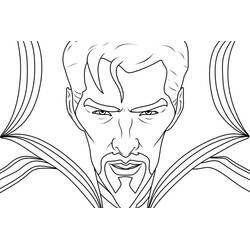 Dibujo para colorear: Doctor Strange (Superhéroes y Supervillanos) #211438 - Dibujos para Colorear e Imprimir Gratis
