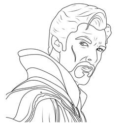 Dibujo para colorear: Doctor Strange (Superhéroes y Supervillanos) #211440 - Dibujos para Colorear e Imprimir Gratis