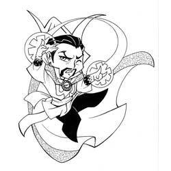 Dibujo para colorear: Doctor Strange (Superhéroes y Supervillanos) #211441 - Dibujos para Colorear e Imprimir Gratis