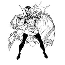 Dibujo para colorear: Doctor Strange (Superhéroes y Supervillanos) #211443 - Dibujos para Colorear e Imprimir Gratis
