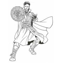 Dibujo para colorear: Doctor Strange (Superhéroes y Supervillanos) #211446 - Dibujos para Colorear e Imprimir Gratis