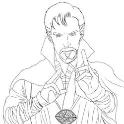 Dibujo para colorear: Doctor Strange (Superhéroes y Supervillanos) #211448 - Dibujos para Colorear e Imprimir Gratis