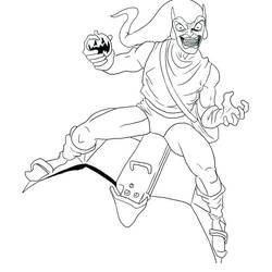 Dibujo para colorear: Duende Verde (Superhéroes y Supervillanos) #214041 - Dibujos para Colorear e Imprimir Gratis