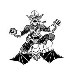 Dibujo para colorear: Duende Verde (Superhéroes y Supervillanos) #214052 - Dibujos para Colorear e Imprimir Gratis