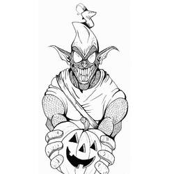 Dibujo para colorear: Duende Verde (Superhéroes y Supervillanos) #214054 - Dibujos para Colorear e Imprimir Gratis